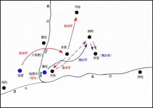 楚漢之爭,安邑之戰爆發之前因