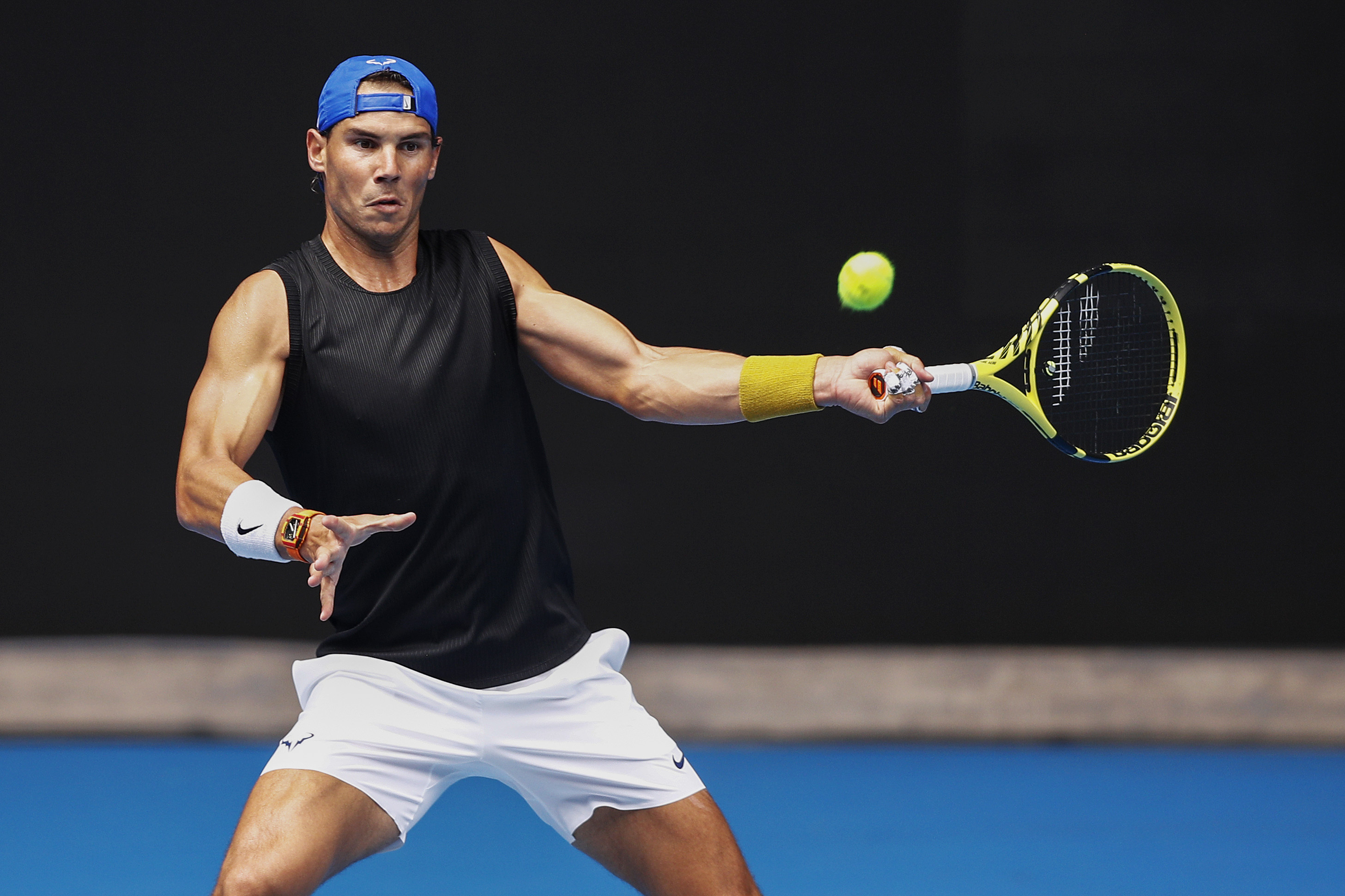 网球——纳达尔备战澳网