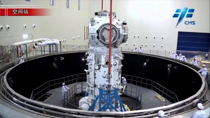 上太空搞房地产,天和号核心舱正式亮相,90立方三室两厅体型真大