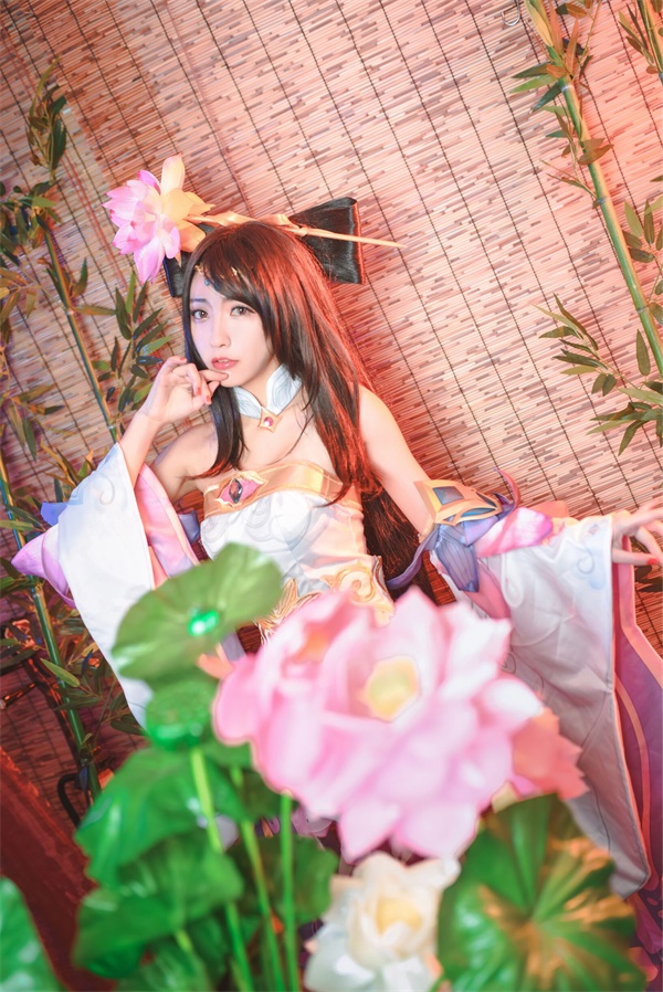 王者荣耀:cos少女集第136期欣赏,花开花落美人"貂蝉",喵酱