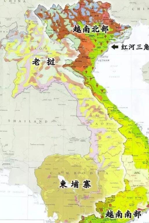 为什么很多"越南老地图,总是把老挝,柬埔寨画进版图?
