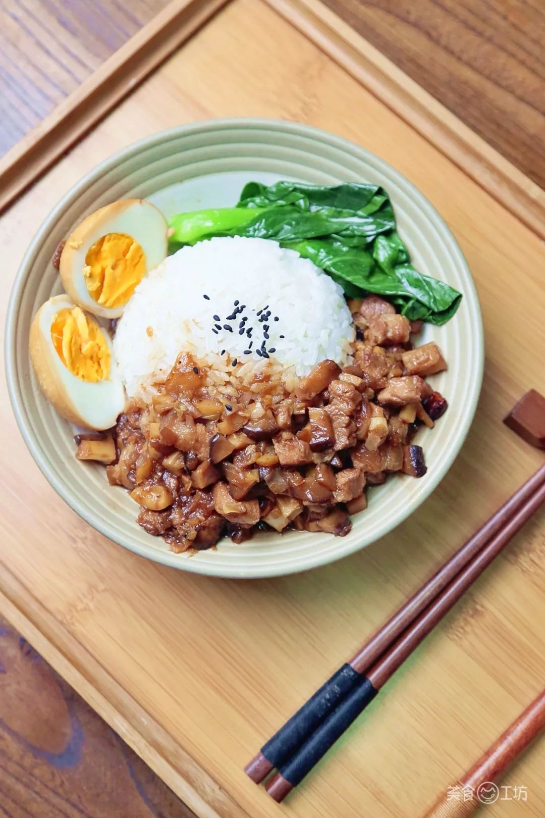 原来卤肉饭加它更好吃,一口气连吃3大碗