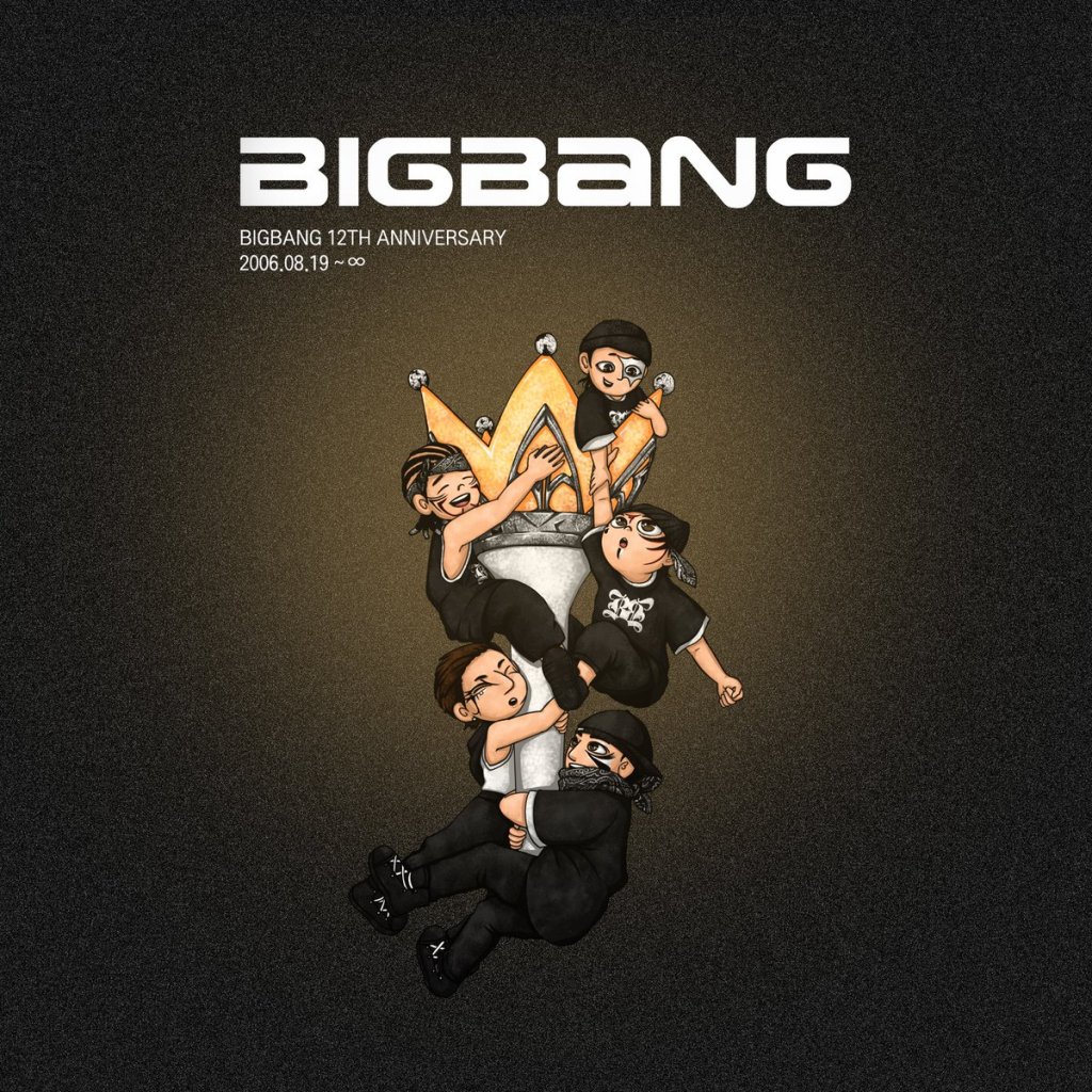 永远完整体一起走花路 bigbang十二周年饭绘在心中收藏