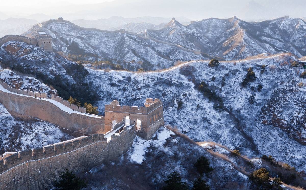 長城雪景