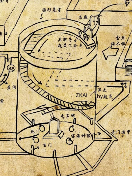 刷n遍《盗墓笔记》对海底墓还一头雾水?碉堡的手绘地图来揭秘!