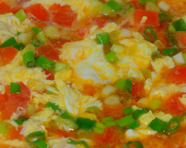 西红柿鸡蛋汤高清图图片