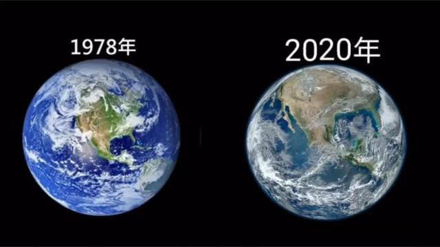 地球还是蓝色吗?2020年卫星图显示,地球被污染后开始变灰色了