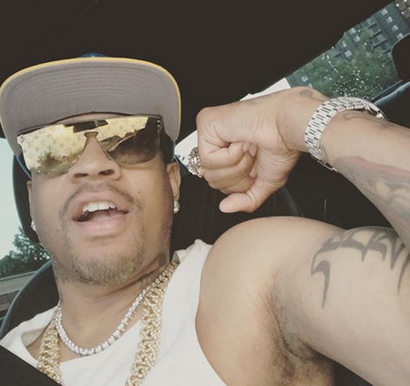 艾弗森晒照秀肌肉:我所知道的最强壮的人