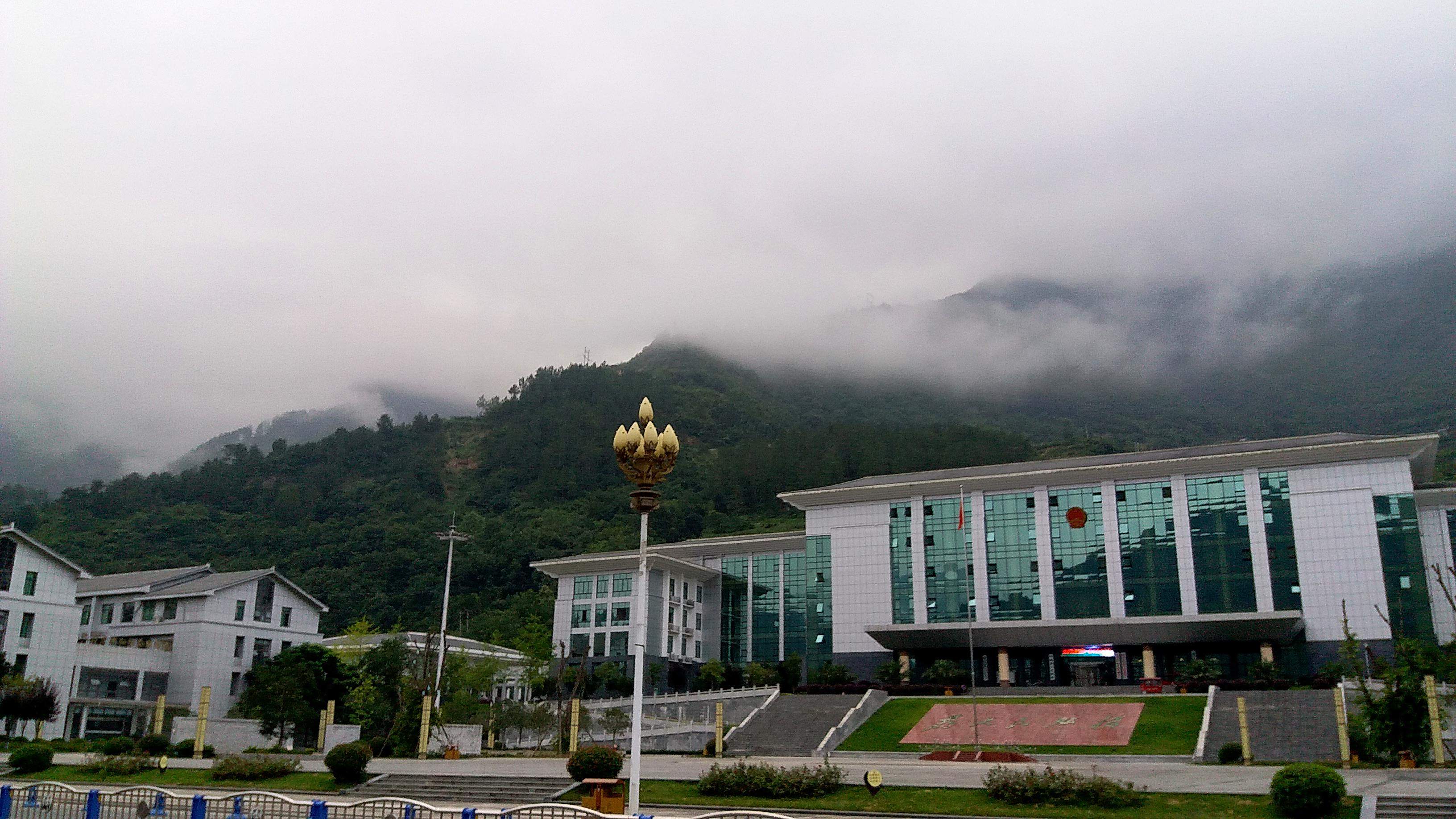 平武县城,汶川大地震后建立的新县城.