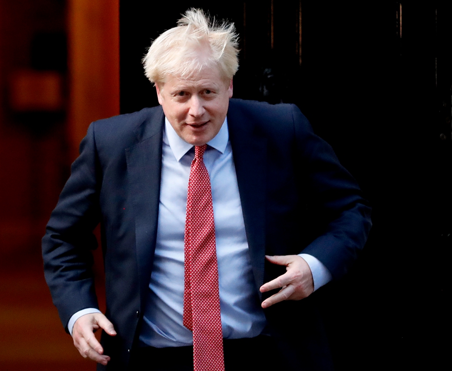 英国伦敦,唐宁街10号,欧洲议会议长戴维-萨索利抵达伦敦,与英国首相