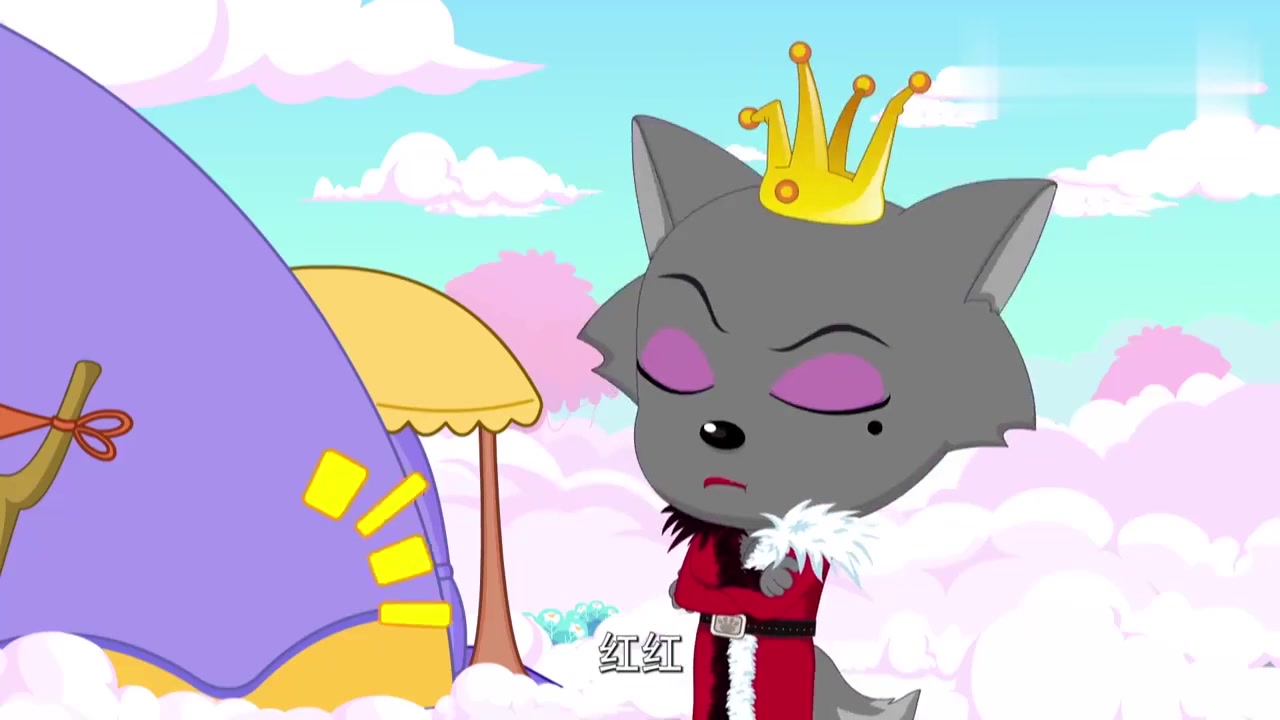 动漫壁纸:红太狼等不及要回去,灰太狼满脸的无奈哈哈哈