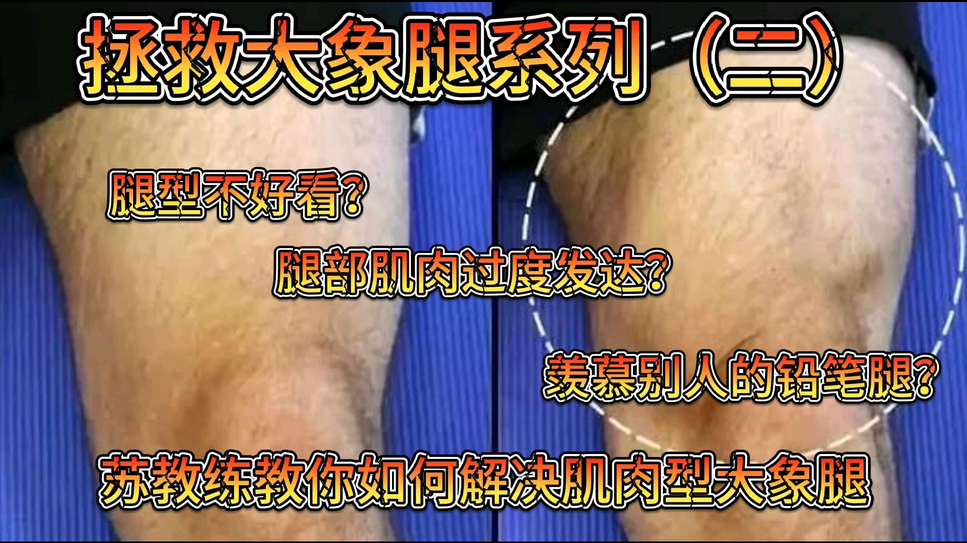 女生腿粗怎么办?拯救大象腿系列(二)如何解决肌肉型大象腿!