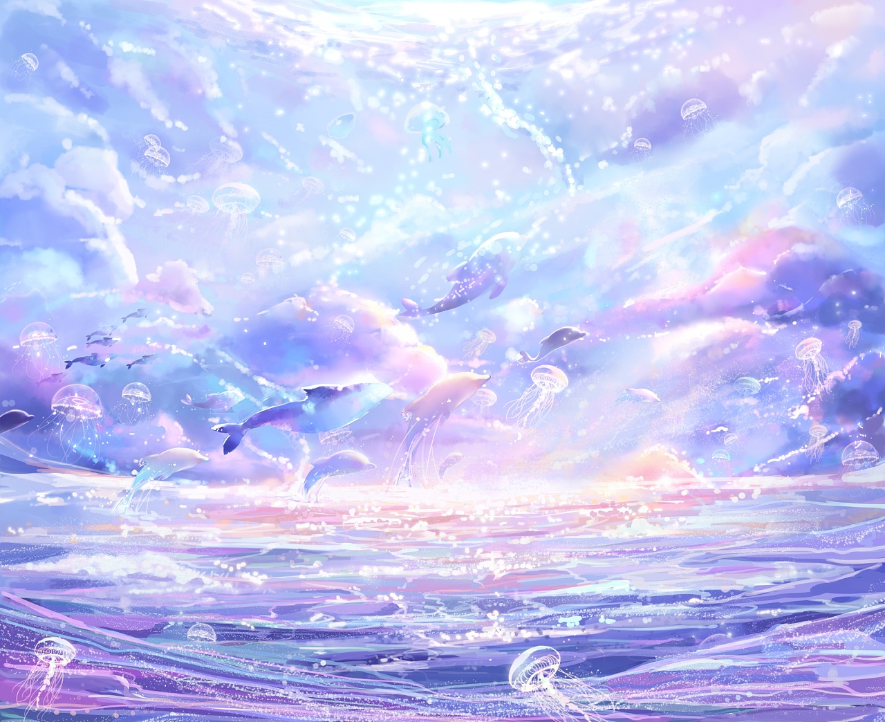 画风相当唯美漂亮的一组插画作品欣赏!即使作为装饰画也毫不逊色