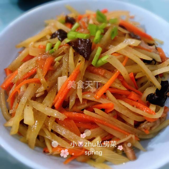 鱼香土豆丝, 酸甜可口简单好做,,家常开胃菜