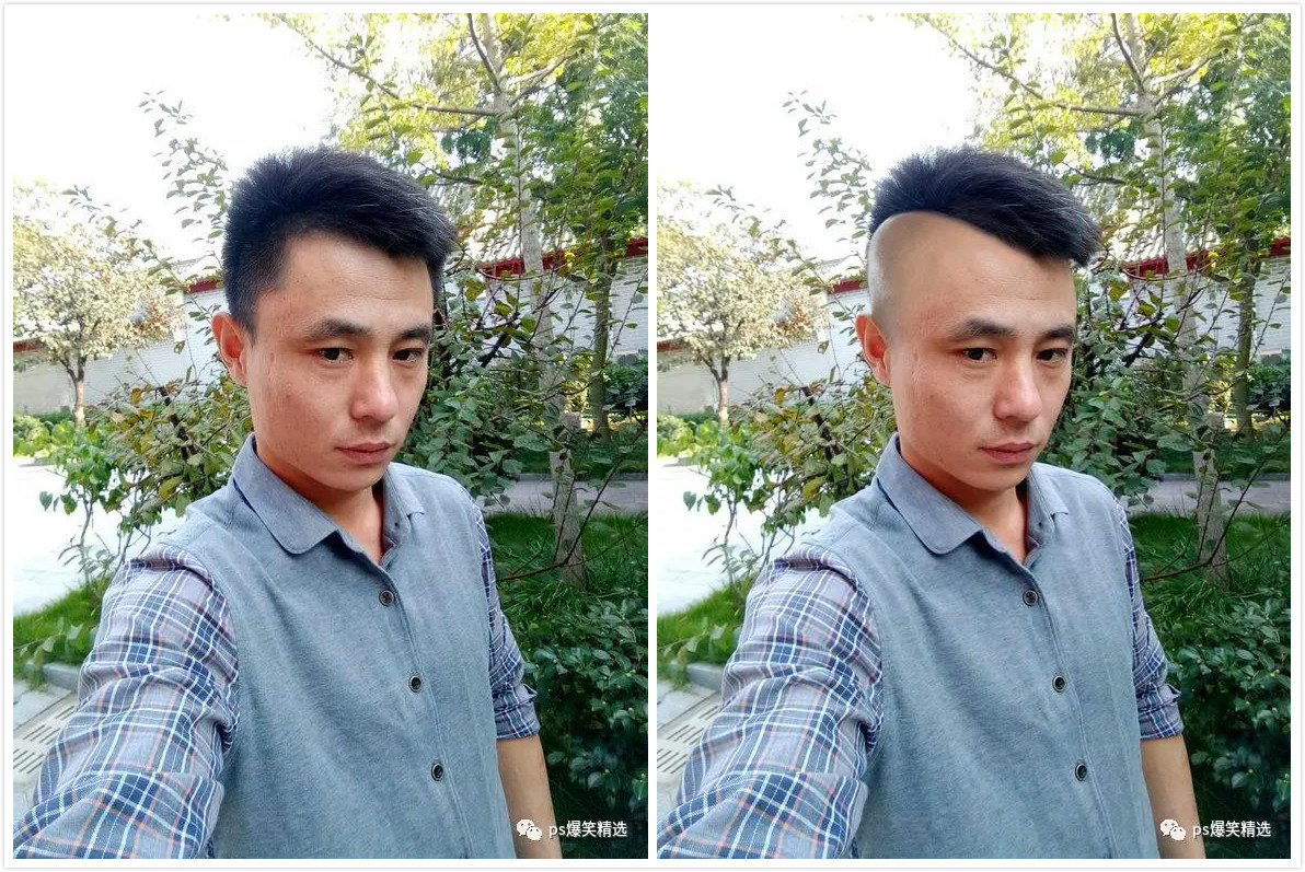 ps恶搞:求大神p一个美女在对面,我表白,大神:一鞠躬插牛粪上