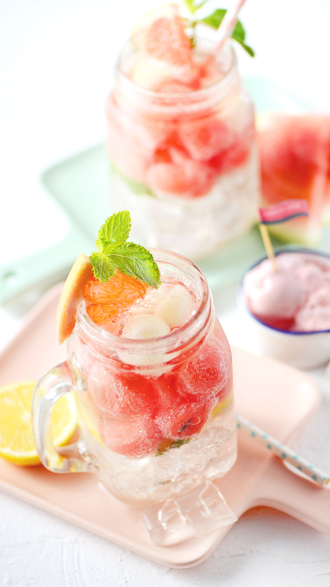 高清手机壁纸 冰爽夏日风 在冬日思念夏天的味道