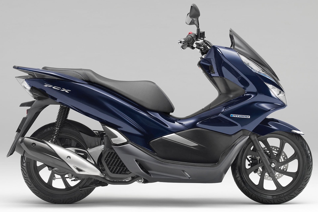 摩托车也玩混动,本田推出量产混动踏板摩托pcx,双动力引擎