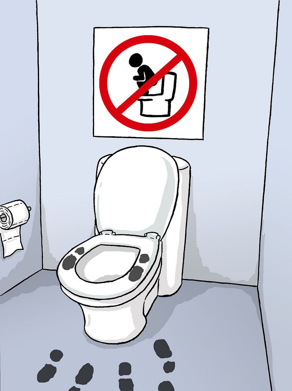 我正在公司上厕所.