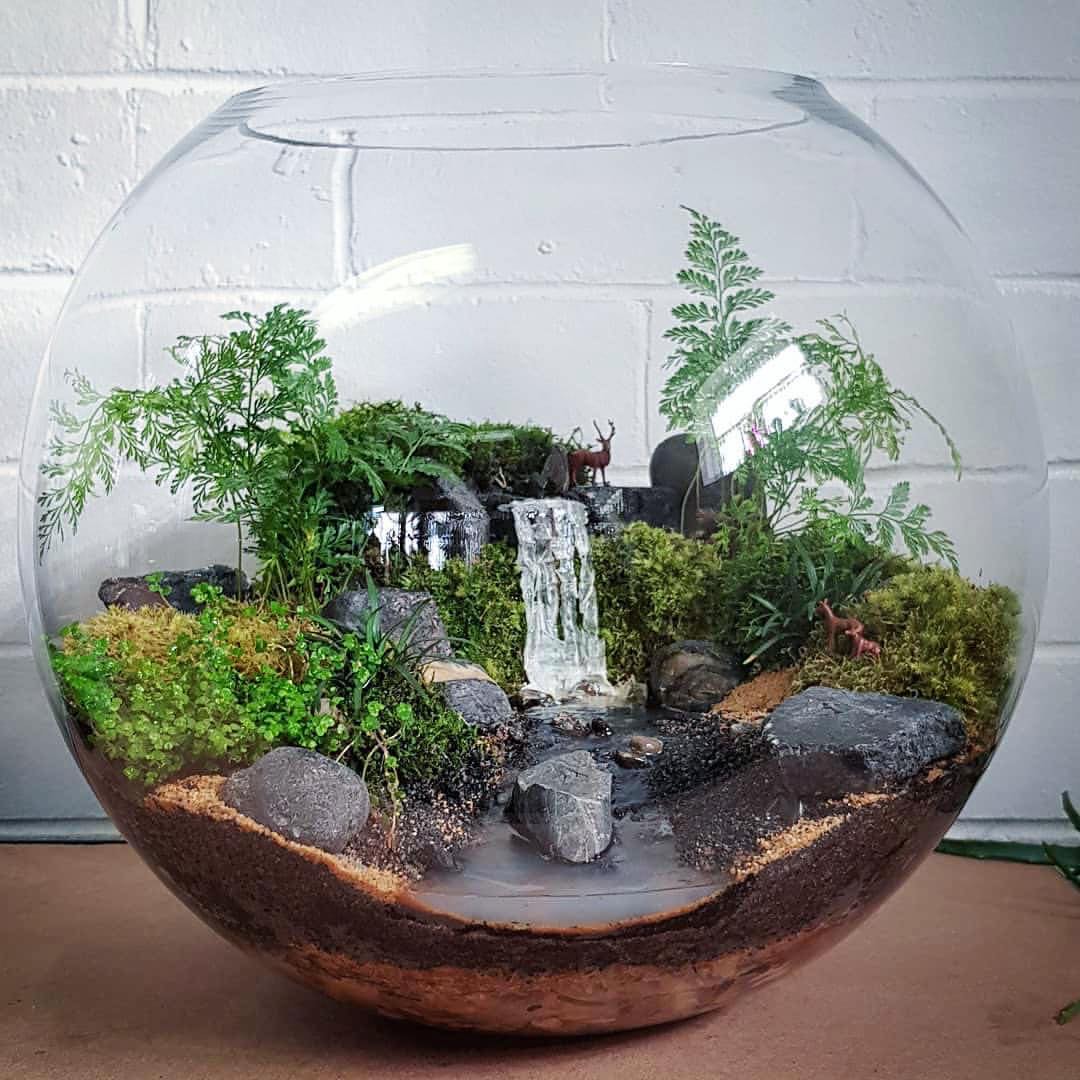 微景观生态瓶,漂亮的微观视界,非常佩服这类玩树脂的朋友