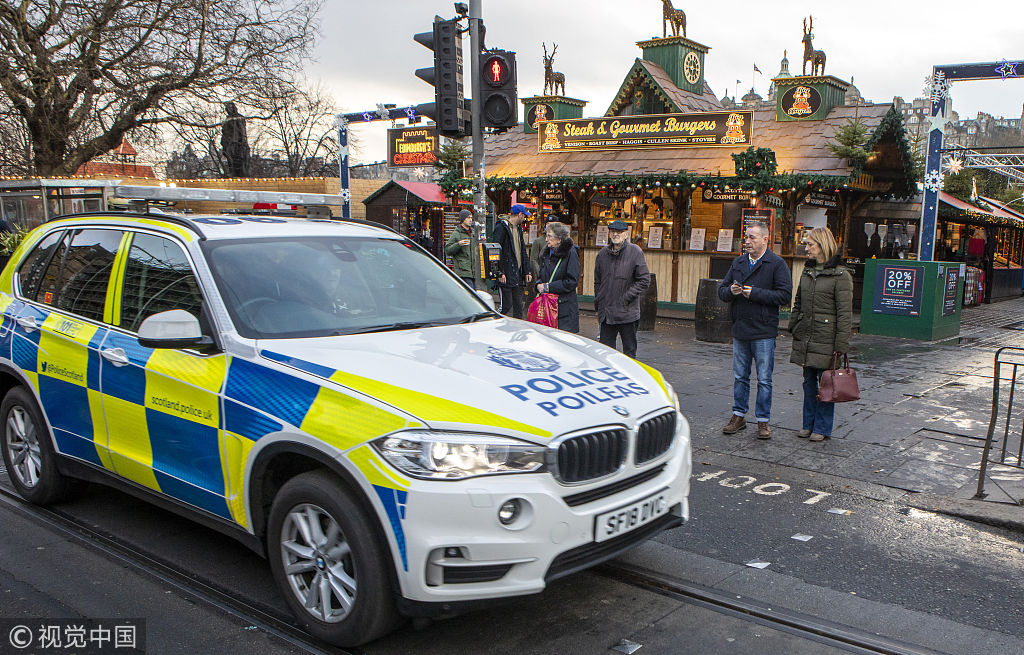 arne dedert /视觉中国 当地时间2018年12月12日,英国苏格兰爱丁堡