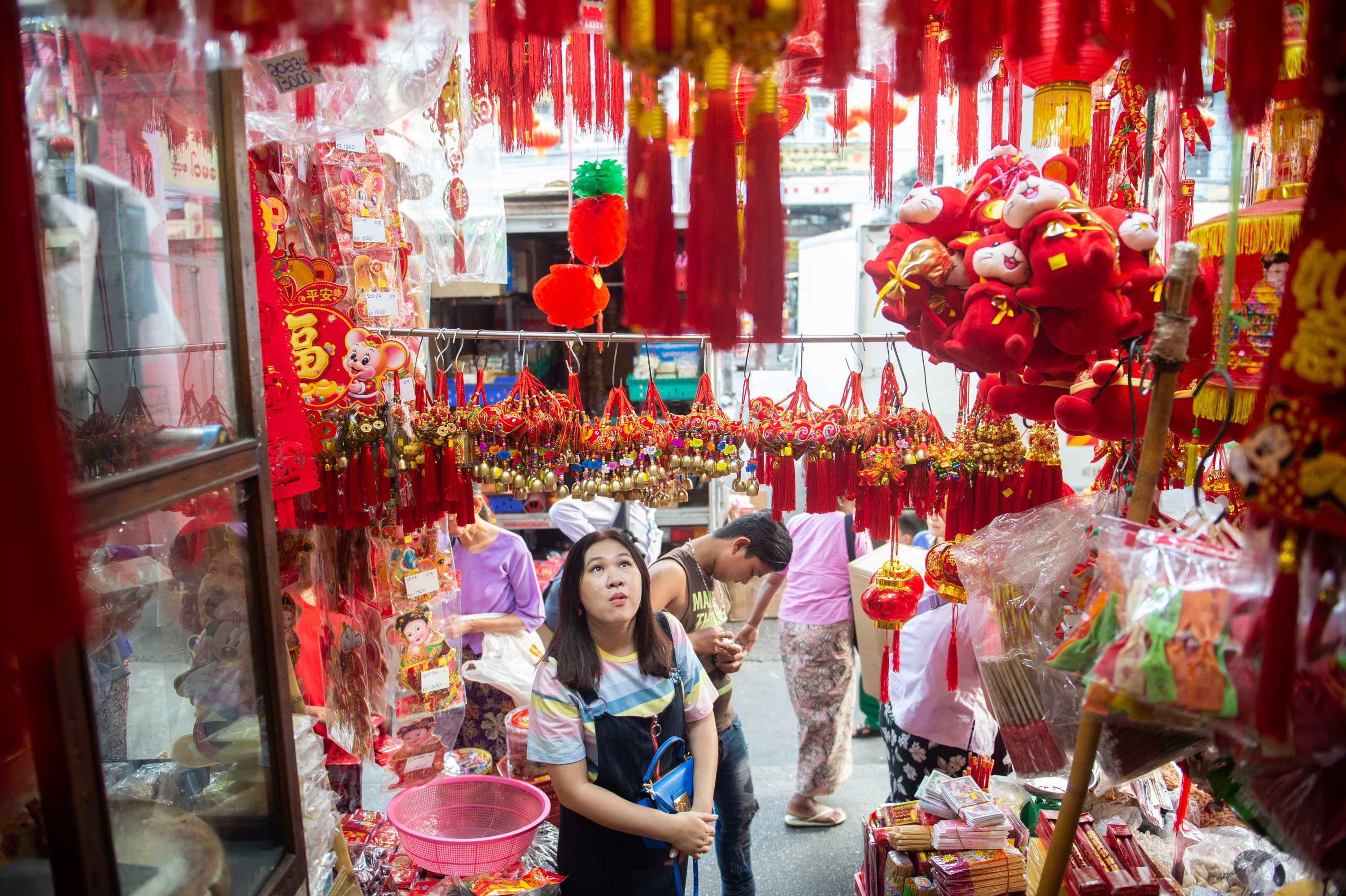 仰光街头年味渐浓(3)