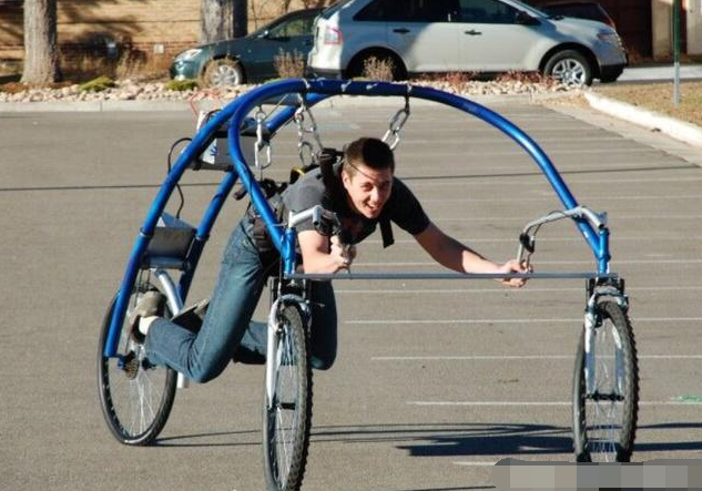 世上最"奇葩"的自行车,第2个趴着骑,最后一个是要上天?