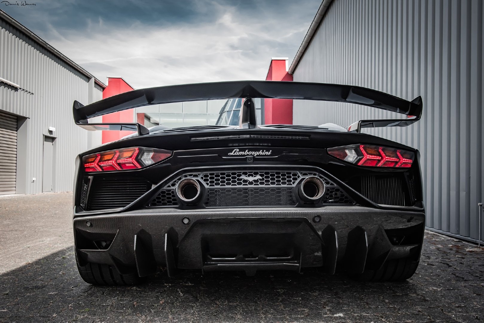 兰博基尼埃文塔多svj,很酷的黑色!