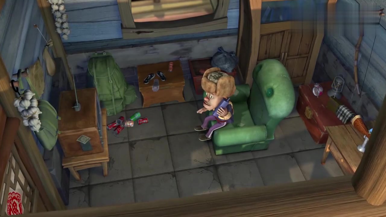 动漫壁纸:李老板真是事多啊,竟让光头强拿到熊掌印