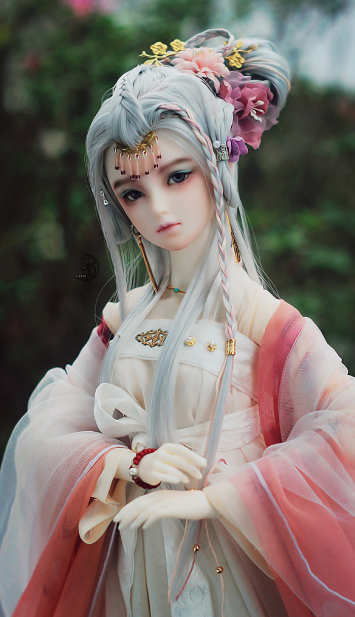 这组古风bjd娃娃美图,颜值相当高,不染凡尘的美,非常有仙气!