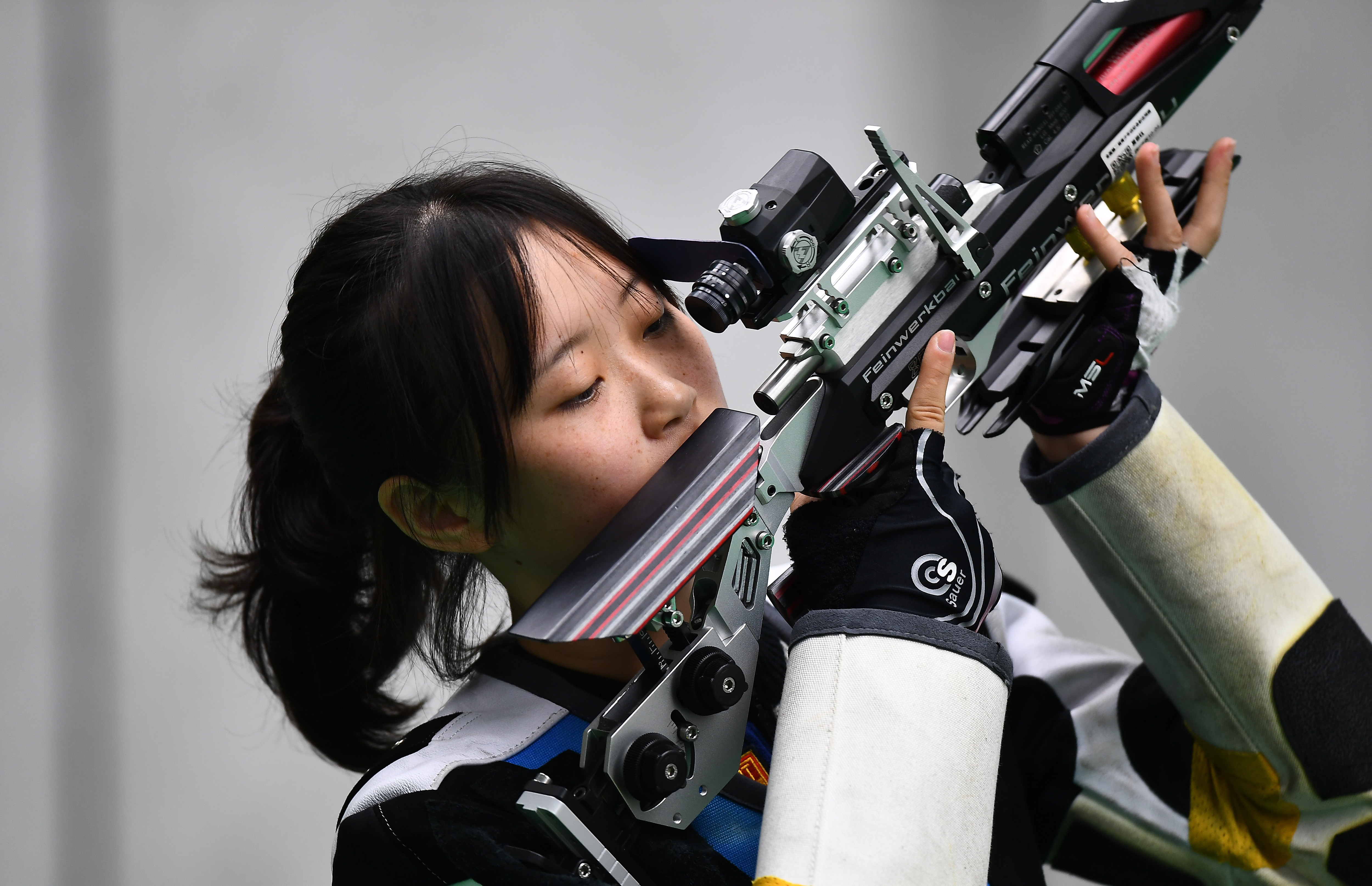 射击——体校乙组女子10米气步枪个人决赛赛况(7)