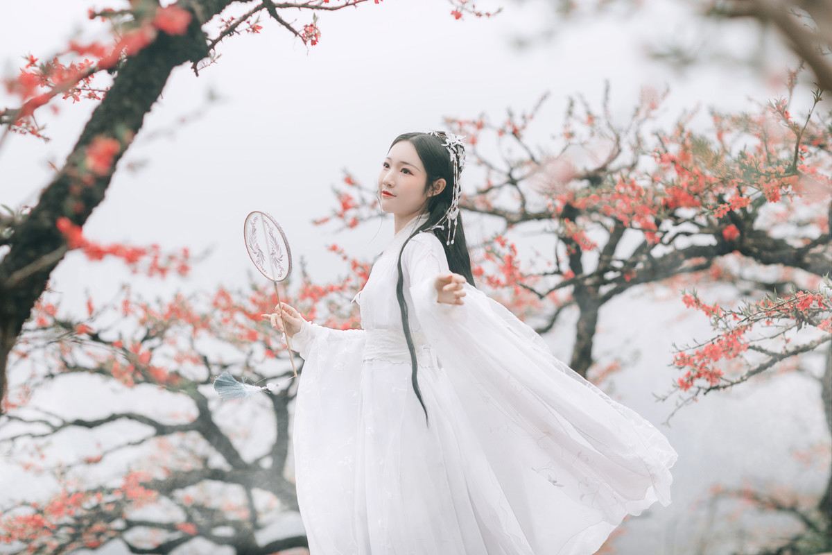古装人像摄影:桃花酿