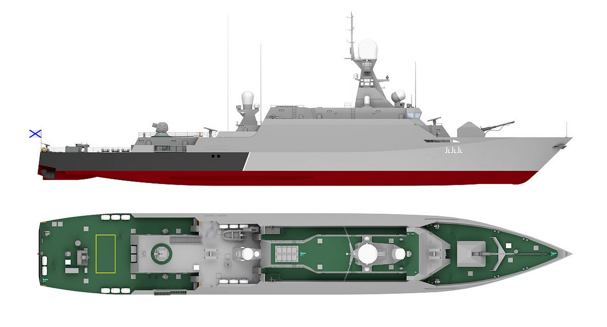 f-126型护卫舰,采用柴电柴联合推进系统,最高航速26节,最大续航力18节
