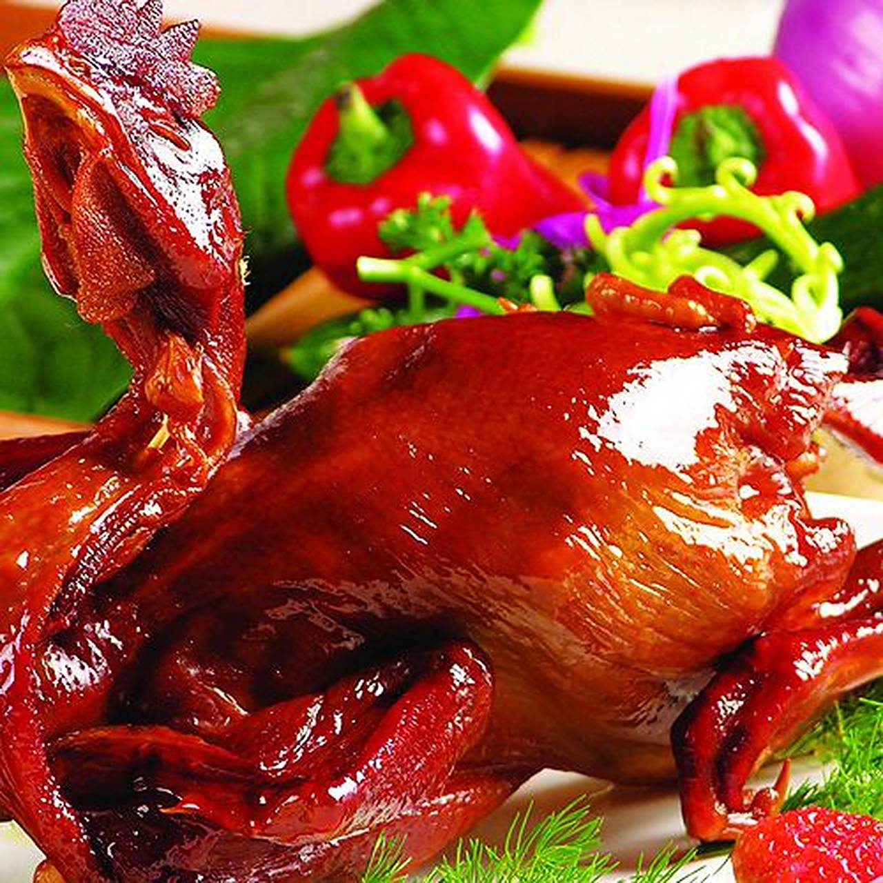 打卡济南夜市#济南夜市美食——阳谷布袋鸡,以内软嫩,馅清香,味美不