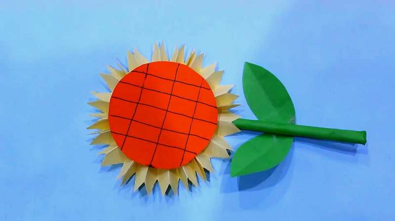 少儿手工制作大全向日葵手工折纸制作你学会了吗