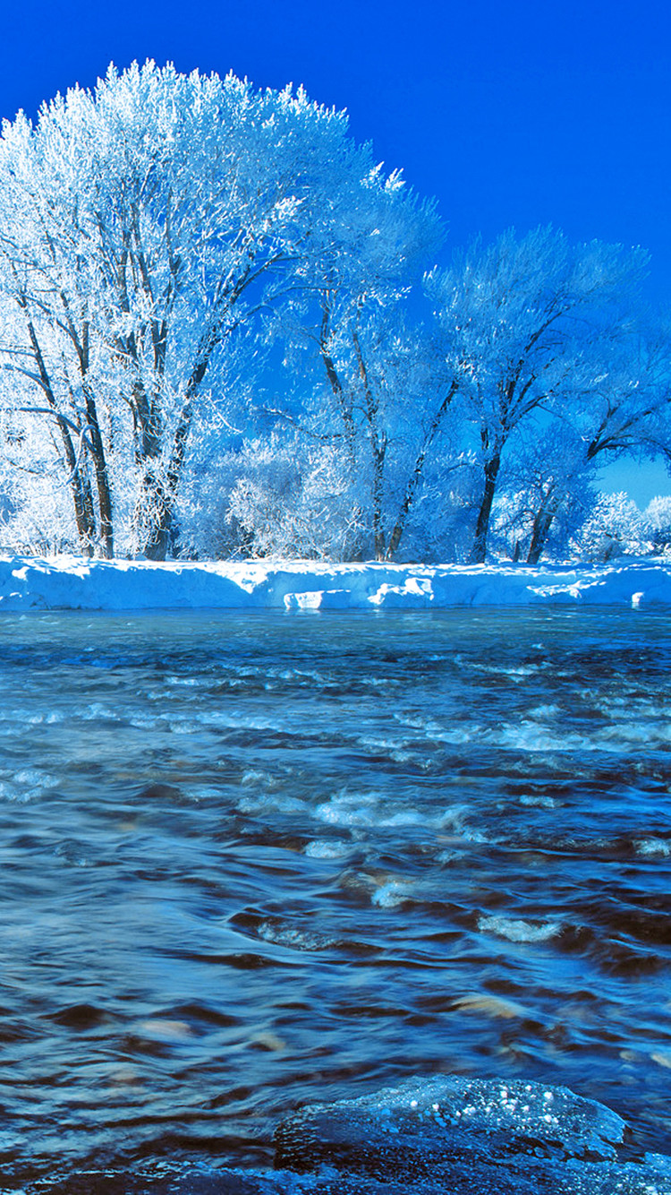 蓝色风景iphone 6 plus手机壁纸,喜欢吗?