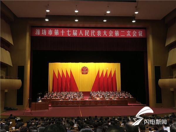 潍坊市十七届人大二次会议举行第二次全体会议