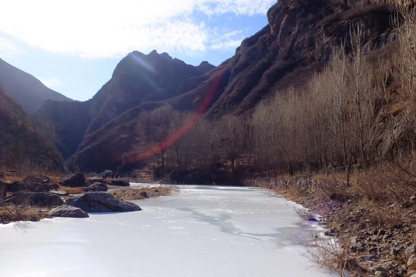 涞水西峰河谷,冬日别有的风韵