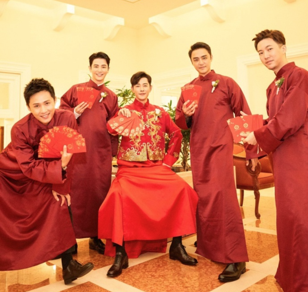 专业摄影师曝光罗晋伴郎团接亲照片,满屏都是大长腿!