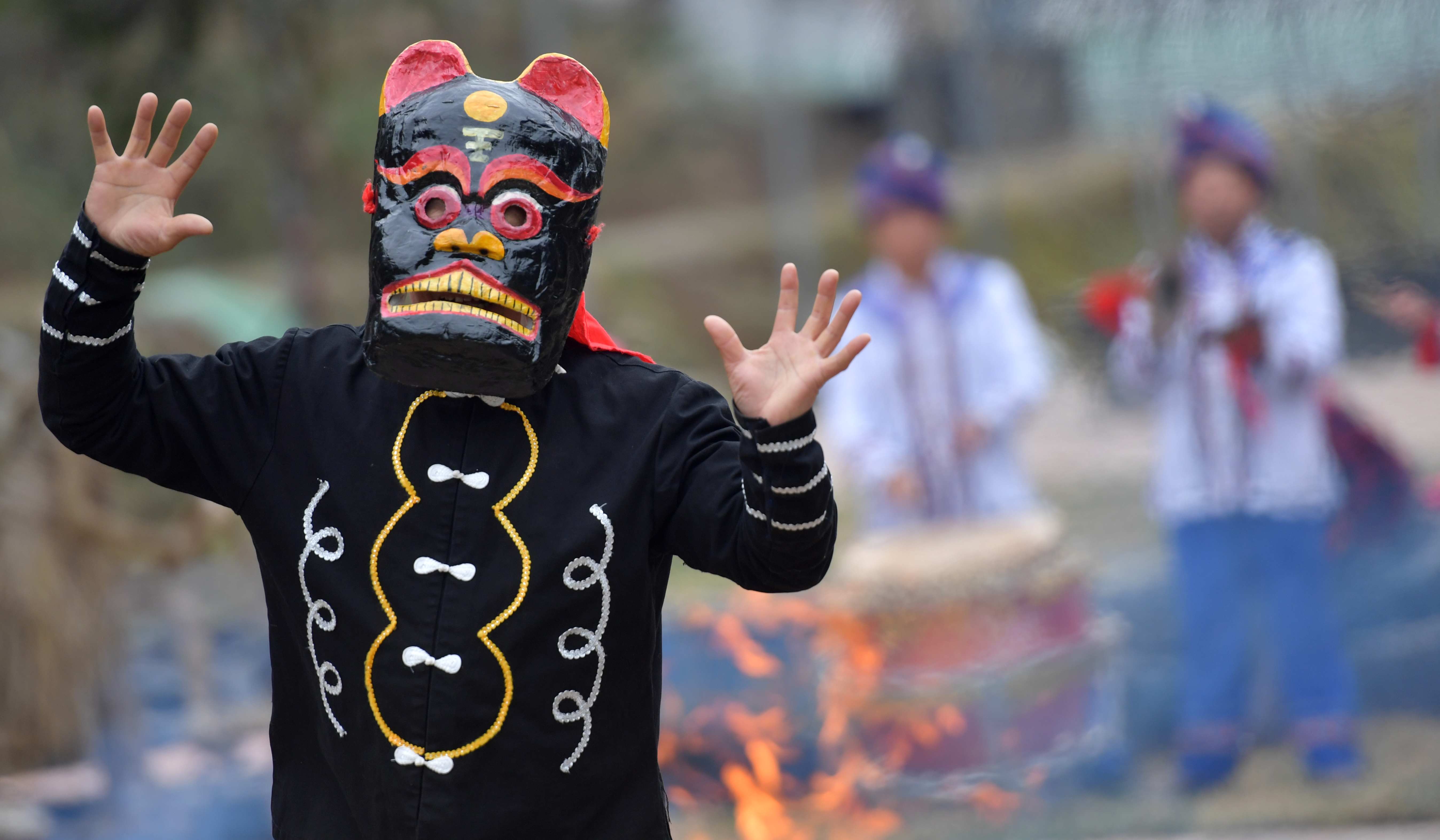 #(文化)(1)湖北恩施:傩戏祈福迎新春