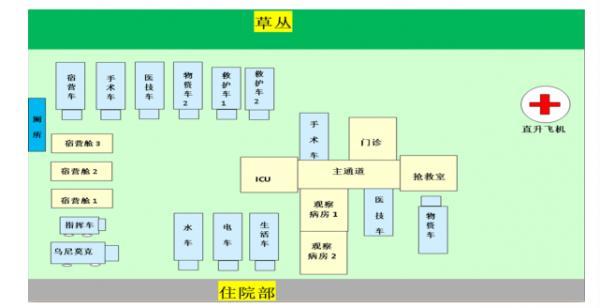 方舱医院布局图图片