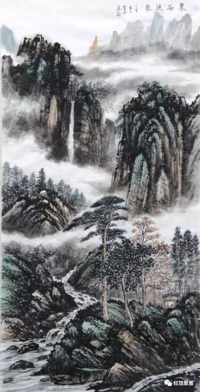 北京画家陈宝平山水画个人专题报道