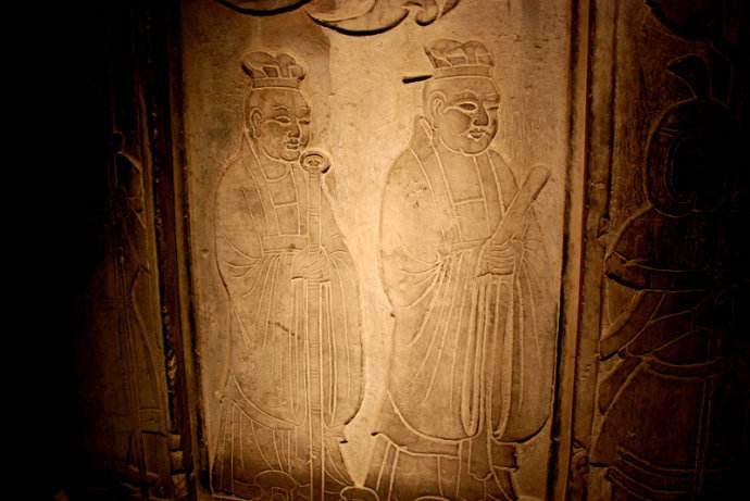 初唐石椁线刻代表——李寿墓石椁