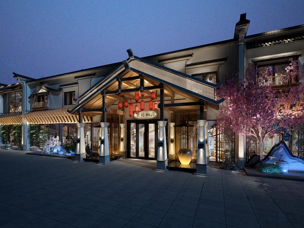 桃源居中餐厅设计—堪称世外桃源