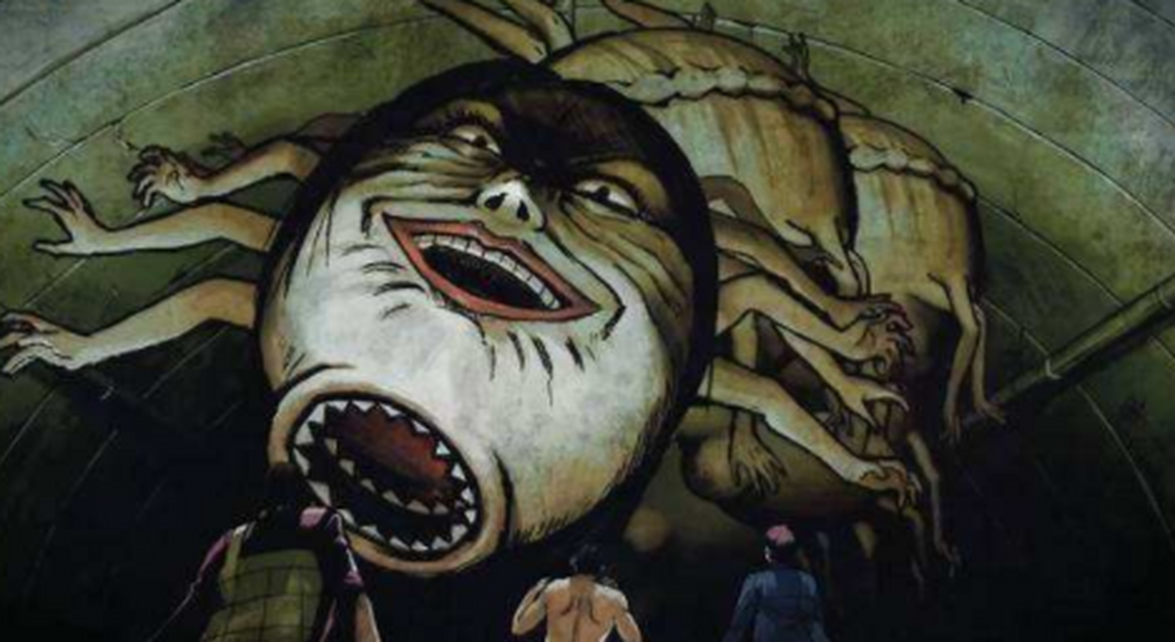 《暗芝居》阴暗的色调,偏写实的人物,颇有剪纸的风格,也正是这种画风