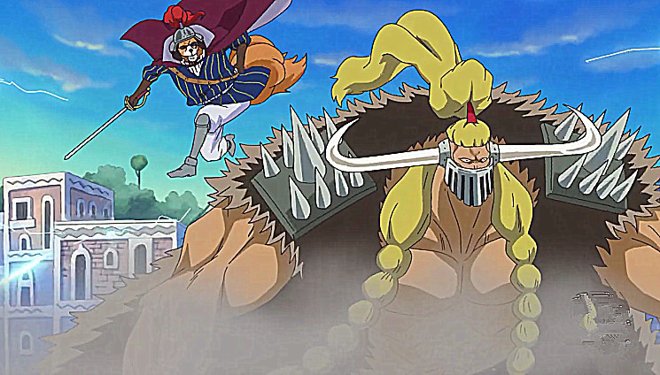 草帽海贼团三大战力已出现,甚平对战百兽海贼团洪灾