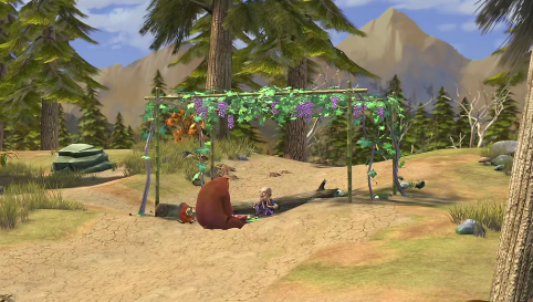 熊出没:光头强和熊大熊二一起吃东西的5个场景,他们是好朋友?