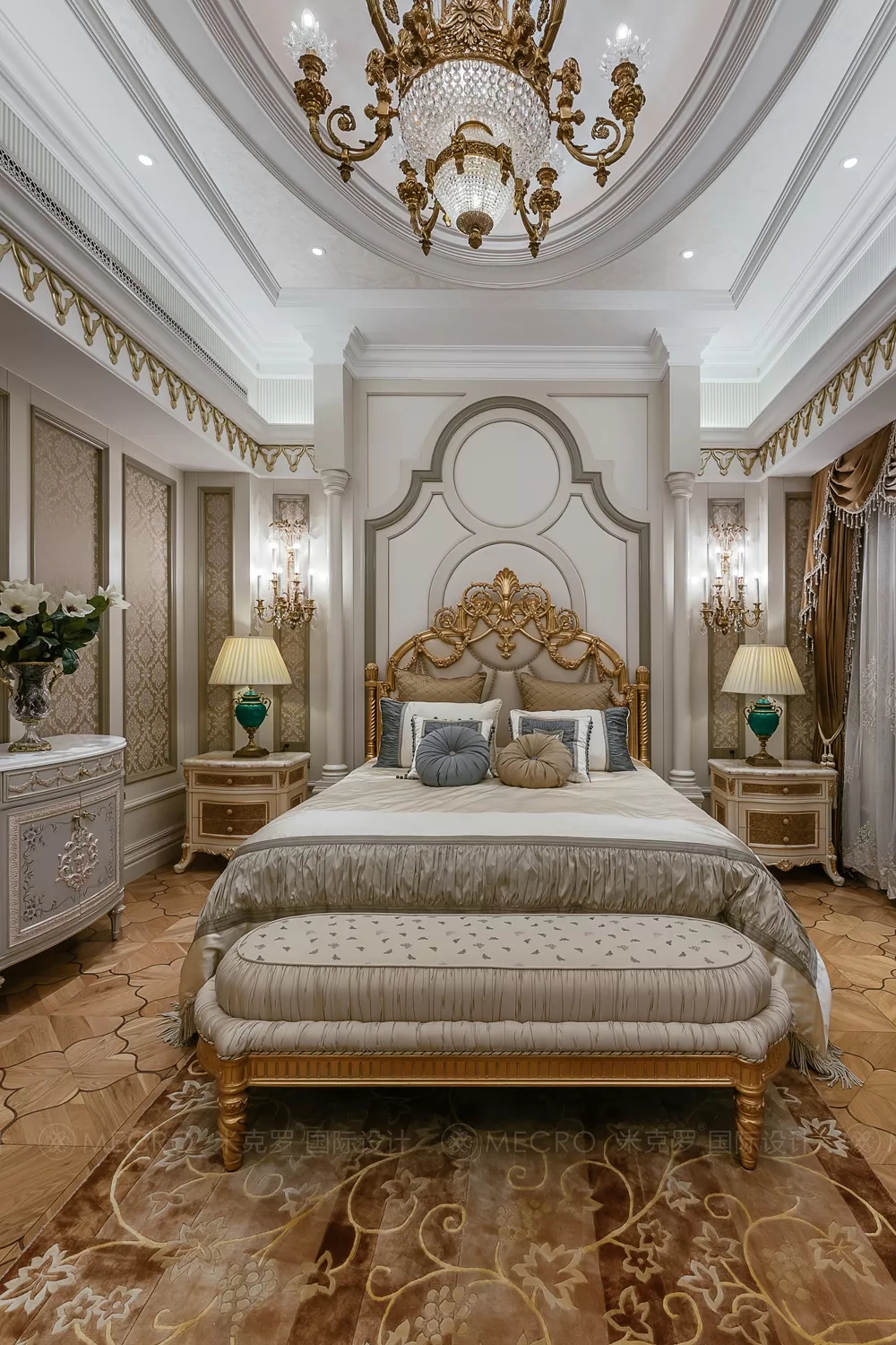 九龙仓国宾一号|法式风格独栋别墅装修实景图