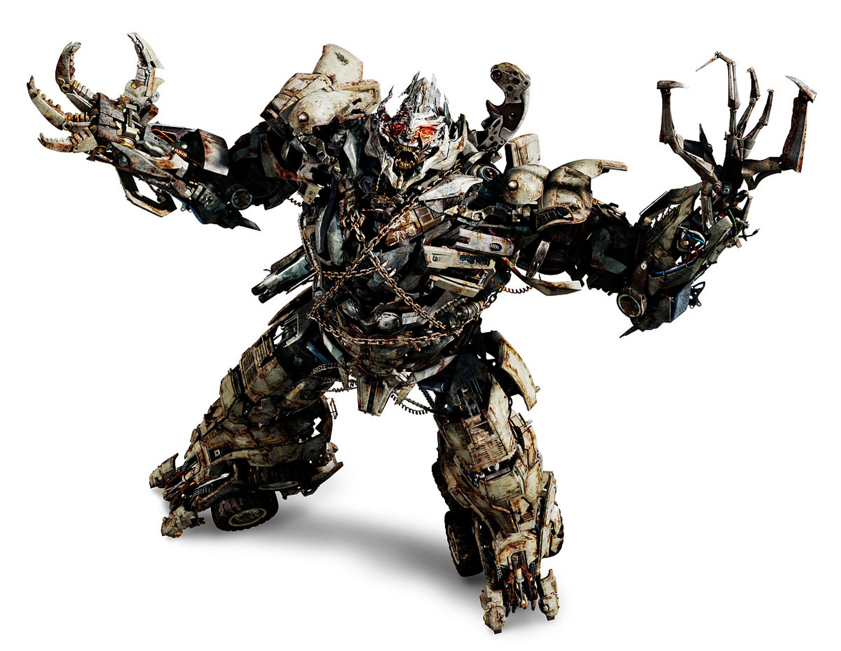 变形金刚真人版大电影《月黑之时》中的霸天虎首领威震天,他的造型