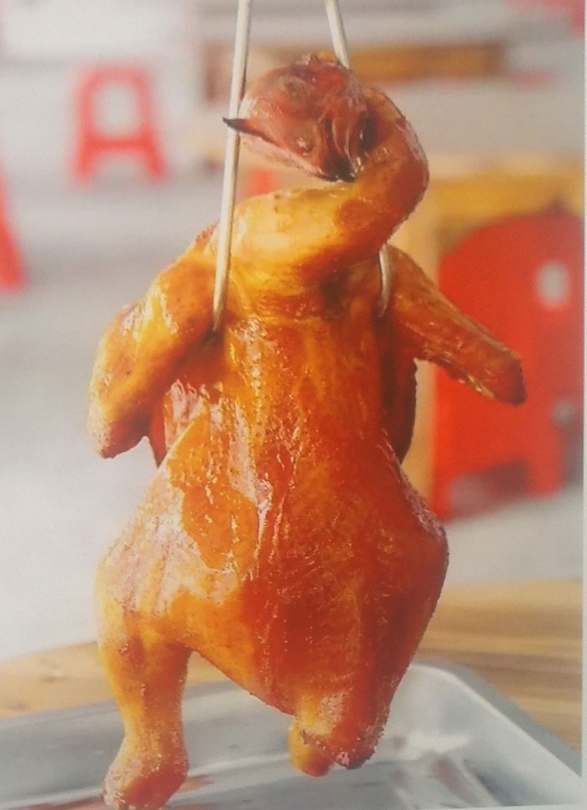 金黄脆皮蒜香烧鸡