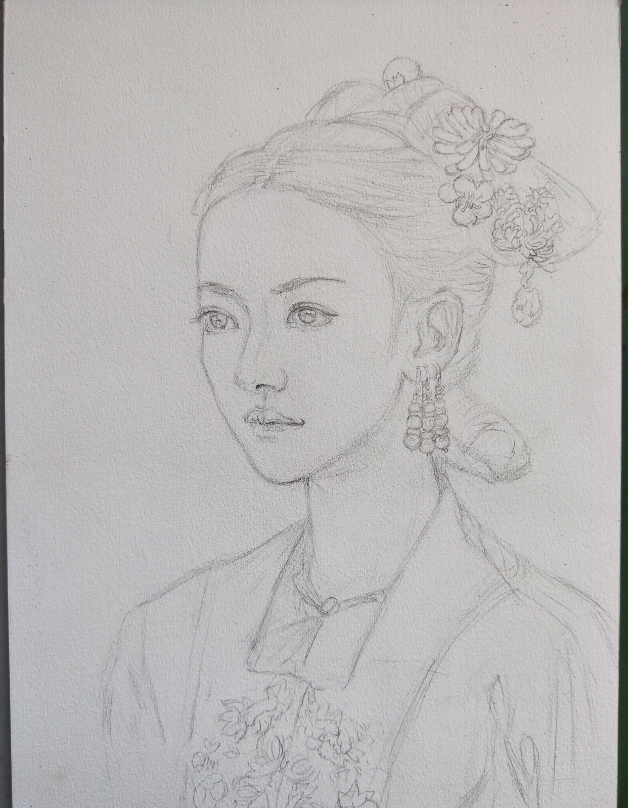 古装水彩人物:《延禧攻略》魏璎珞,作画步骤分享给大家